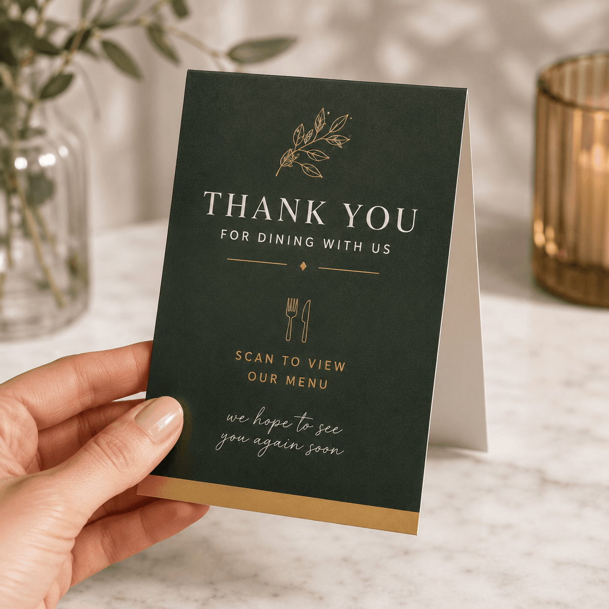 Table Top Tent Cards
