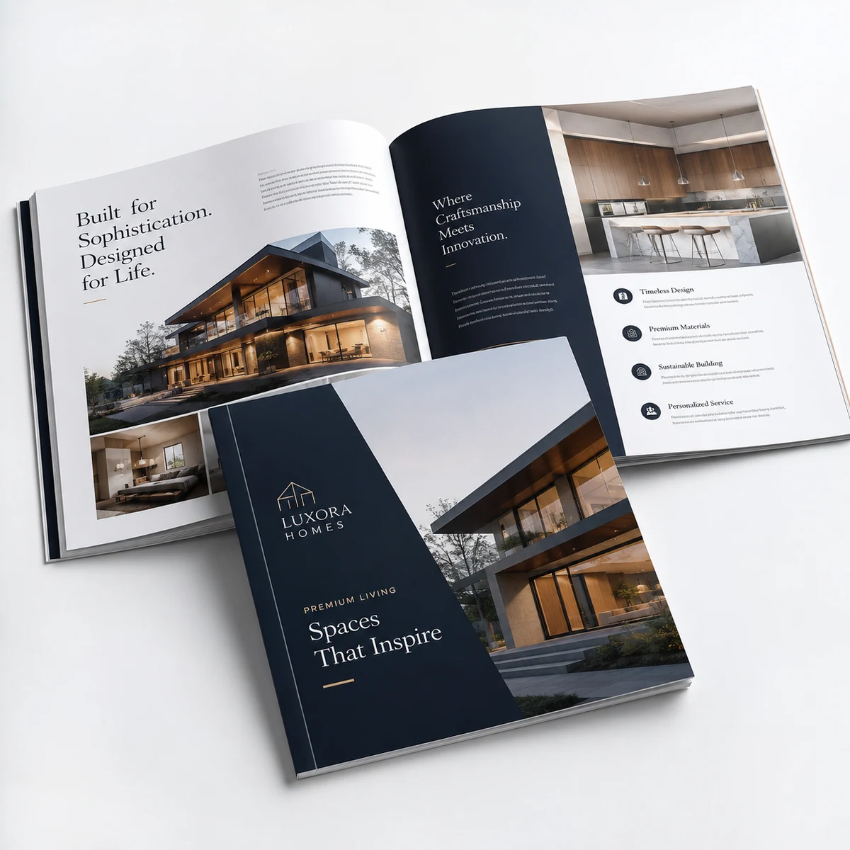 Premium Multi-Page Brochures / Catalogs, marketing & promotions