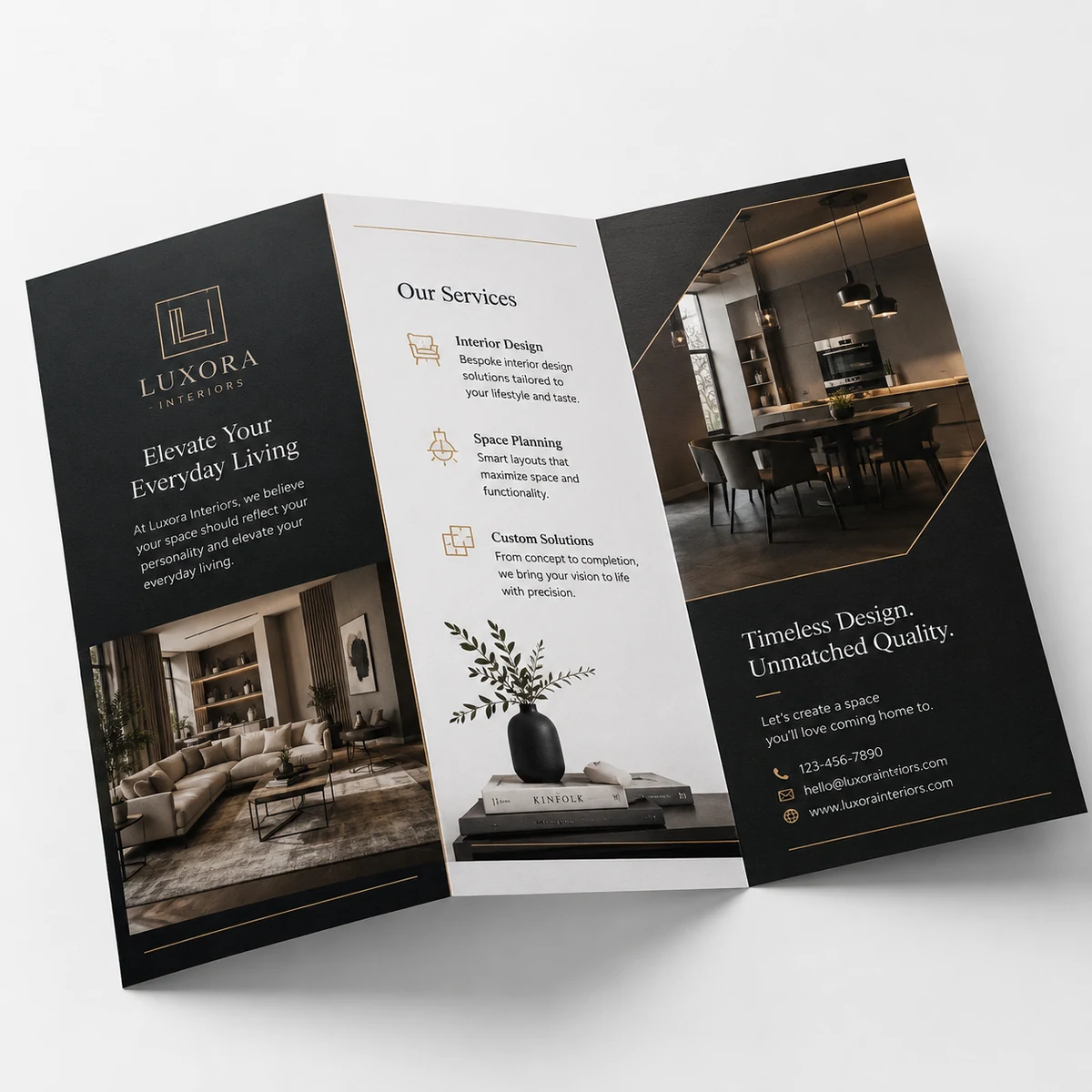 Trifold Brochures, marketing & promotions